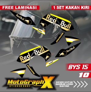 Sticker Striping Byson Stiker Motor Yamaha List Variasi Byson Redbull Racing Terbaru BYS 15