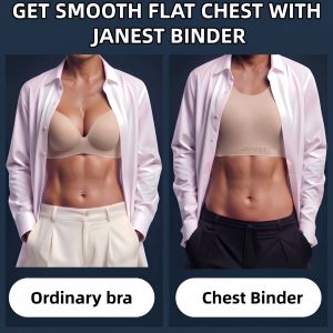 Women Pullover Chest Binder Seamless Compression Top Built-in Front Pad Breathable Sports Binder Bra 6 Colors S-4XL