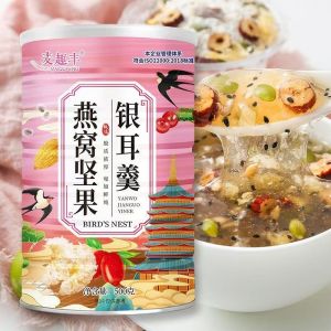 [Anmi Food] 燕窝坚果银耳羹500g红枣坚果银耳羹藕粉 Birds nest nuts silver ear soup 500g silky soft glutinous gelatinous rich taste smooth and delicate