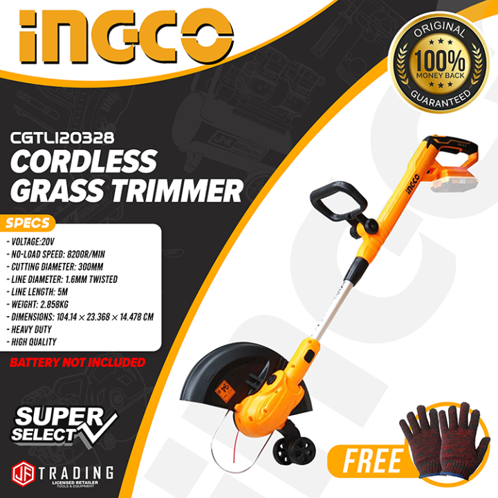 Ingco 20v Lithium Ion Cordless Grass Trimmer Cgtli20328 Unit Only High Quality And Heavy Duty 9543