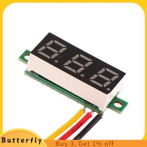 Butterfly 1Pc 0.28 Inch DC LED Digital Voltmeter Adjustable DC 0-100V Voltage Meter