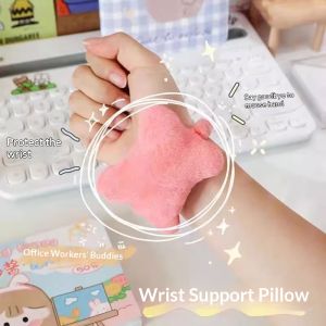 PaulWeekend Wrist Protector Mouse Pad Mini Pillow Hand Pillow Elastic Band Keyboard Typing Anti-Wear Wrist Splint Hand Cushion Office Pad for Wrist Protection