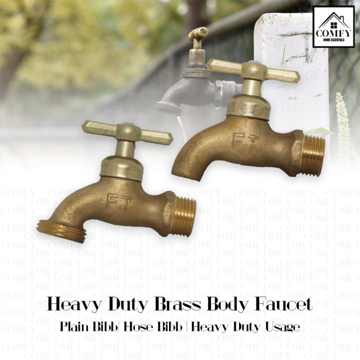 Brass Body Heavy Duty Copper Outdoor Garden Faucet Plain Bibb Hose Bibb Washing Machine Lazada Ph