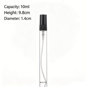 Perfume Spray Bottle Glass Mini Travel Refillable Atomizer Leak Proof Fine Mist Toner Sanitizer Botol Kaca