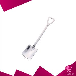 BabyShop-C1006 Sendok Dessert Bentuk Sekop Besi Stainless Baja Anti Karat / Sendok Puding Skop