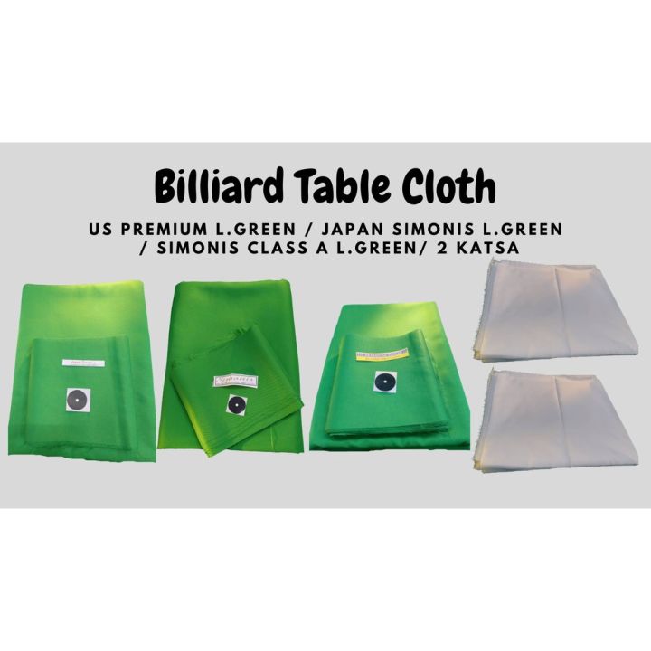 Billiard Table Cloth (Simonis)L.Green/ Tapete ng Bilyaran / Standard
