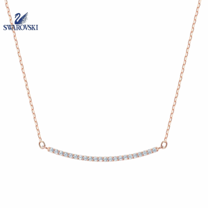 SWAROVSKI necklace SWAROVSKI Only Smile Crystal Diamond Pendant Necklace Womens Necklace Rose Gold Necklace Platinum Color Necklace Valentines Day gift womens gift with gift box birthday gift