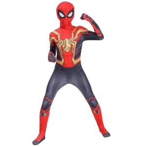 Black Panther Cosplay Costume For Kids Superhero Spiderman Black Panther Costumes Jumpsuit Halloween Cosplay Outfit