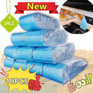 10pcs Kitchen Hood Cover Disposable Range Hood Grease Filter Oil Absorb Cotton Paper Oil-absorbing Household Universal Pad