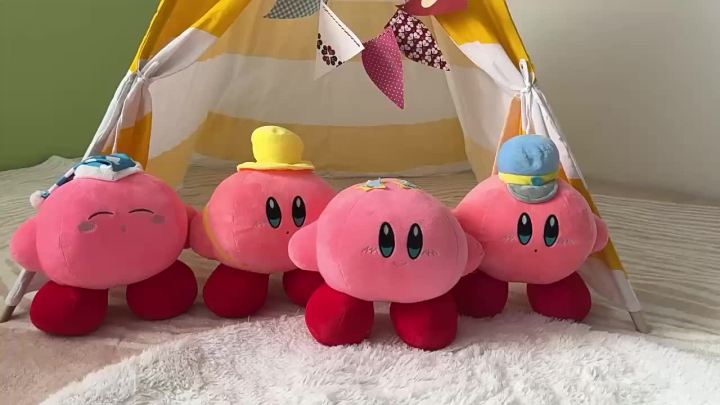 Star Cartoon Doll Cute Pink kirby switch Game Peripl Plush Toy Ragdoll ...