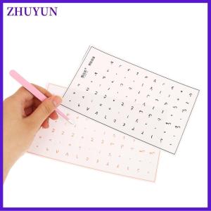 ZHUYUN [Arabic Language] Tear-Off Film Keyboard Sticker Desktop Laptop Key Sticker Single Film Universal Side Engraving Sticker