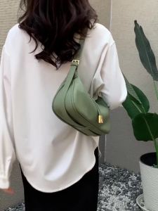 LEFTSIDE Shoulder Side Bags For Women Leather Female New 2026 Spring Trend Fashion Saddle Bag Green Handbags And Purses2026
