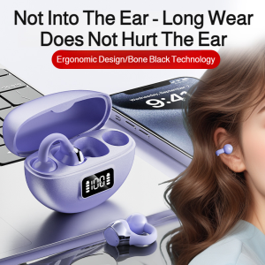 Open-Type Bone Conduction Bluetooth Headset Sports Running Cycling Lightweight Noise Reduction Comfortable Wearing All Day