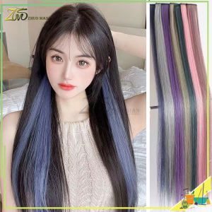 ผมไฮไลท์ กิ๊บผมไฮไลท์ ช่อผมไฮไลท์  ขนาด 55 ซม.สีสวย สไตล์เกาหลี แฮร์พีช ผมต่อ สินค้าพร้อมส่ง ราคาถูกที่สุด