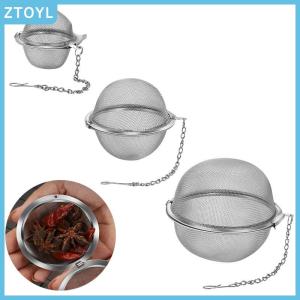 ZTOYL Stainless Tea Infuser Sphere Locking Spice Tea Ball Strainer MeshTea Filter Tool