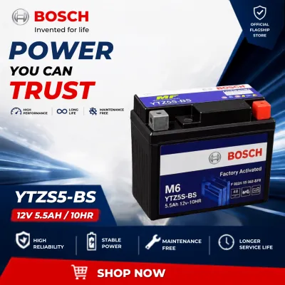 READY STOCK YTZ5 YTZ5S / YTZ4 YB4L-BS BATTERY GEL BOSCH LC135 V2 V3 V4 V6 V7 SRL115 NOUVOLC EGOS Y15ZR V2 V1 WAVE125 DASH FUTURE YUASA 12V 5.5AH HONDA FAME EX5 -K DREAM -K EX5110 FI EX5 CLASS 1 -K WAVE100 -K WAVE100R WAVE110 DASH110 DASH110 NEW