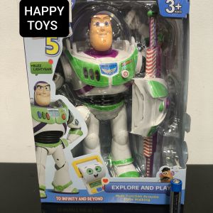 HTAF Buzz Lightyear Inspired Space Ranger Walking with Wings Light Up Toy Figure Kids Toy Story Toys