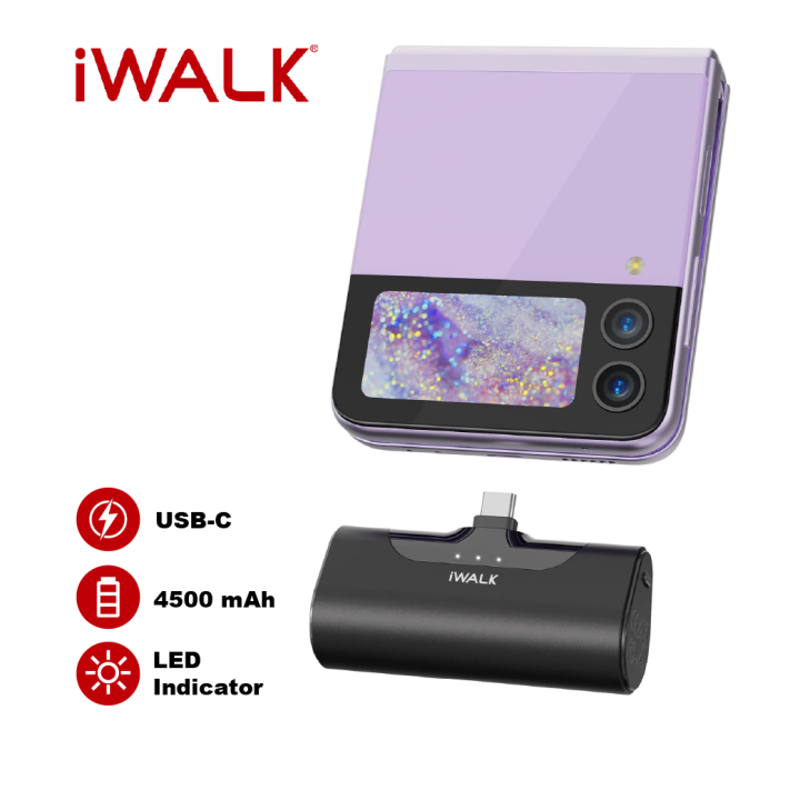 IWalk LinkPod 4 Mini Powerbank 4500mAh Portable Powerbank Type C Fast ...