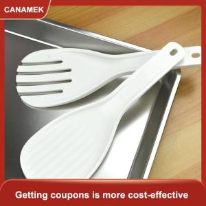 【CANAMEK】 Lớn gạo muỗng nhựa bữa ăn muỗng không dính nhà bếp tiện ích tay cuộn thìa gạo xẻng nhà bếp cung cấp dày gạo ngã ba