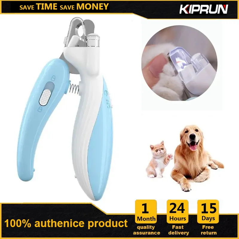 KIPRUN Pet Nail Clippers With Led Light Pet Claw Grooming Scissors
