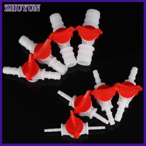ZHUYUN Hose Barb Two Way Plastic Ball Valve Aquarium Garden Micro Irrigation Connector