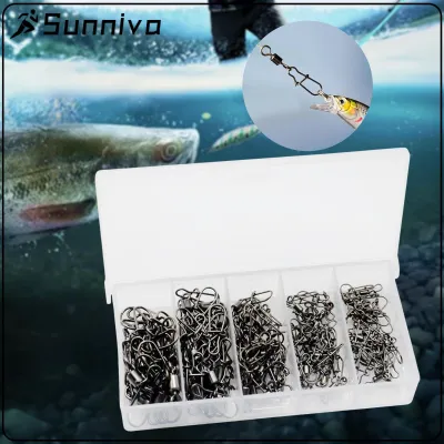 Gazechimp 50x Rolling Fishing Swivels for Sea Fishing Accessories High Strength Tackle
