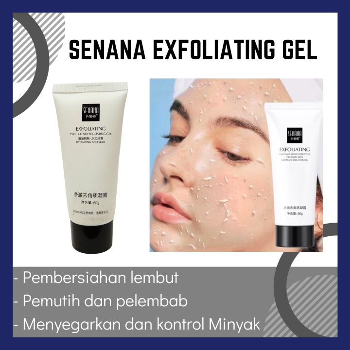 SENANA Exfoliating Gel Wajah Perawatan Kulit Wajah Exfoliating Cream