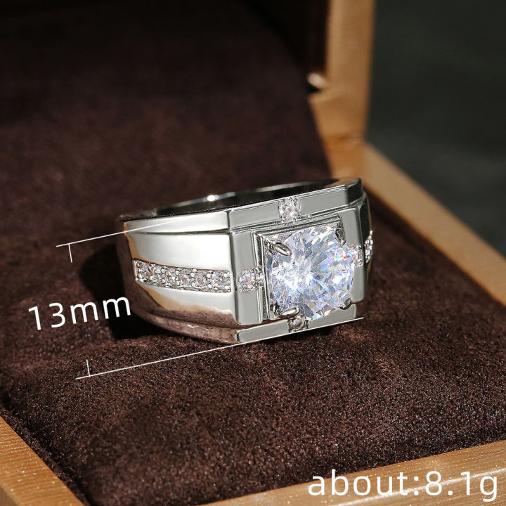 JWEGHL%20Man%20Plated%20-%20Sier%20Shiny%20Round%20Crystal%20Cubic%20Zircon%20Rings%20Business%20Finger%20Jewelry%20Unisex%20Wedding%20Band%20Ring%20-%20Image%205