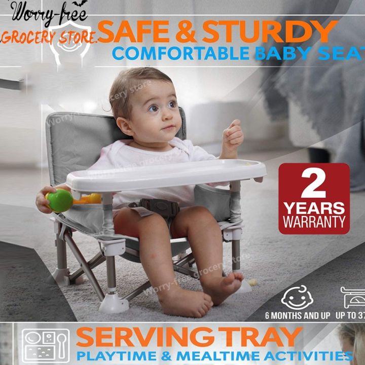 Portable baby booster chair foldable travel high chair toddler