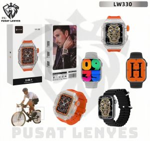 LW330 - Jam Tangan LENYES LW-330 1.91" Smartwatch Waterproof IPX67 NFC Wireless Charging Jam Tangan