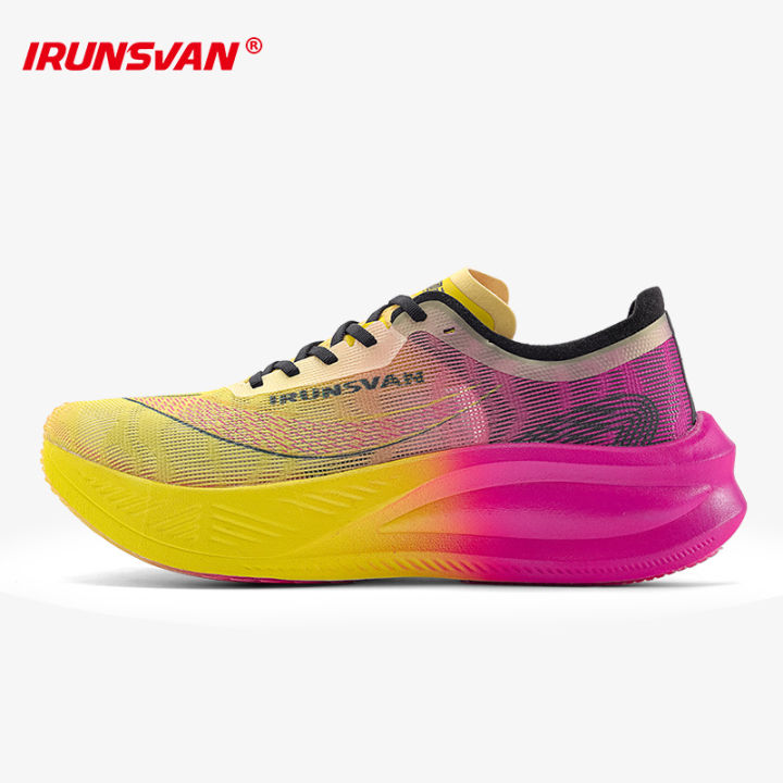 IRUNSVAN Carbon Plate Marathon Running Racing Shoes Men Professional Stable Support Shock-relief Ultra-light Rebound Sneakers REHUO﻿1.0 23028