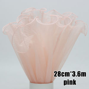 pearl pleated yarn Pearl-Edged Macaroon Wavy Yarn Ideal for Bouquets Roses & Floral Decorations