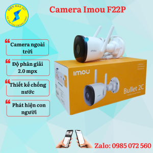 Camera imou F22P camera wifi chống nước ngoài trời siêu nét đàm thoại 2 chiều bảo hành 24 tháng