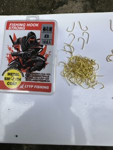 LƯỠI CÂU CÁ VÀNG GON HỘP 100 CÁI  THÂN MẢNH CÓ NGẠNH CHUYÊN CÂU CÁ NHỎ CÁ TỰ NHIÊN