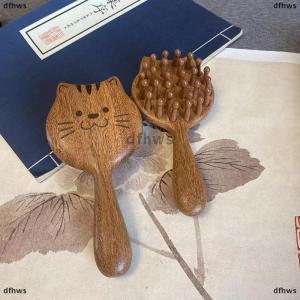 [COD] dfhws Sandalwood Cartoon Scalp Massage Comb Meridian Comb Toothed Head Hair Comb Body Beautify Massage Guasha Scraping Care