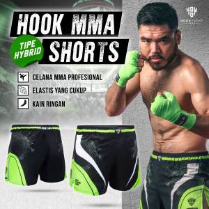 CELANA MMA HOOK FIGHT GEAR MMA SHORTS HOOK FIGHT SHORTS HOOK FIGHT GEAR