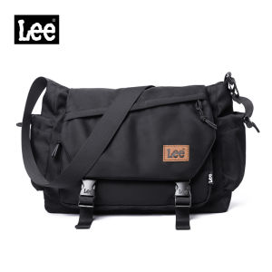 LEE Black Fashion Crossbody Bag For Women Male Flip Cover Waterproof Oxford Large Capacity Outdoor Messenger Bag For College Students With Anti-Theft Pocket