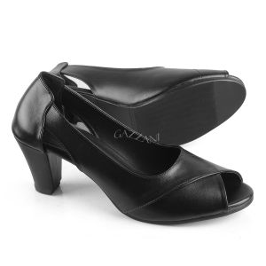 BIG SIZE 45 - 36 Sepatu High Heels Wanita Terbaru Gazzani Joice Hak 7 cm Sepatu Kerja Wanita Ukuran Besar Gzn 1118 Hitam