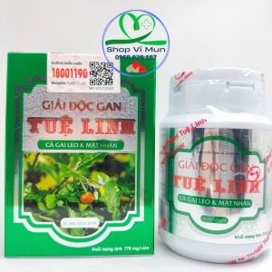 GIẢI ĐỘC GAN TUỆ LINH lọ 60 viên - Giúp bảo vệ và phục hồi tế bào gan giúp tăng cường chức năng giải độc của gan