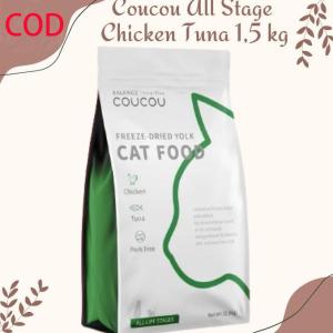 【COD】COUCOU makanan kucing Premium makanan kering kucing 1.5KG untuk Semua Tahap Kehidupan Protein Tinggi Makanan Kucing pengiriman pabrik