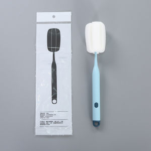 Media แปรงล้างแก้ว แปรงถ้วยหัวฟองน้ำด้ามยาว27.5cm แปรงทําความสะอาดขวดนม แปรงทำความสะอาดแก้วน้ำ