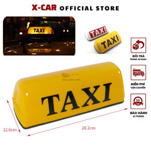 Mào taxi - Có đèn - Đế nam châm cỡ 28cm
