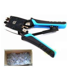 Kìm bấm mạng Talon 500R + Hộp 100 đầu mạng RJ45 chất lượng cao