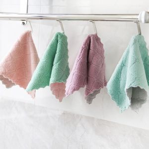 Microfiber dishcloth square kitchen washing cleaning towel dish cloth water-absorbent rags wipe Cleaning cloth