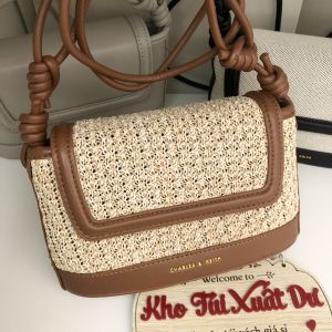 [CHUẨN HÃNG] Túi nữ cê ka kẹp nách kết hợp đeo chéo chất vải cối dày dặn kiểu dáng trẻ trung (Size 21)