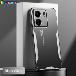 Jingsanc vỏ điện thoại cho Redmi 12 5G/Redmi 13C nhôm vỏ kim loại vỏ lưng mờ Silicone cạnh đầy đủ máy ảnh Vỏ bảo vệ điện thoại A50-1