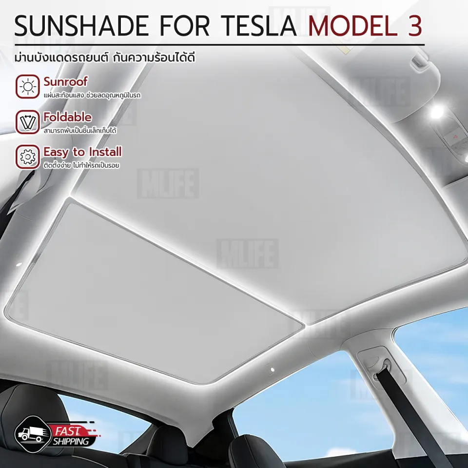 Tesla sunroof deals model 3