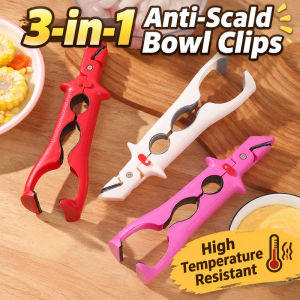 Heat Resistant Tongs/3-in-1 Kitchen Tool/Anti-Scald Cooking Clip/Multifunctional Kitchen Utensil/Essential For Safe Cooking