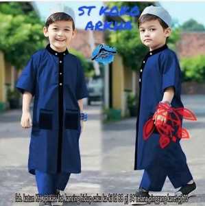 KOKO JUBAH ANAK LAKI-LAKI PLUS PECI USIA 1-12 TAHUN BAJU MUSLIM ANAK LAKI-LAKI TERBARU