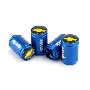 Chenjie 4 Chiếc Chất Lượng Cao Với Logo Xe Hơi Nắp Van Lốp Xe/Nắp Van Lốp Nhôm Nắp Bụi Phụ Kiện Xe Hơi Cho Chevrolet Malibu TrailBlazer Spark Cruze Aveo Suburban Captiva Optra Spin Camaro Sonic Colorado Venture Trax Corvette